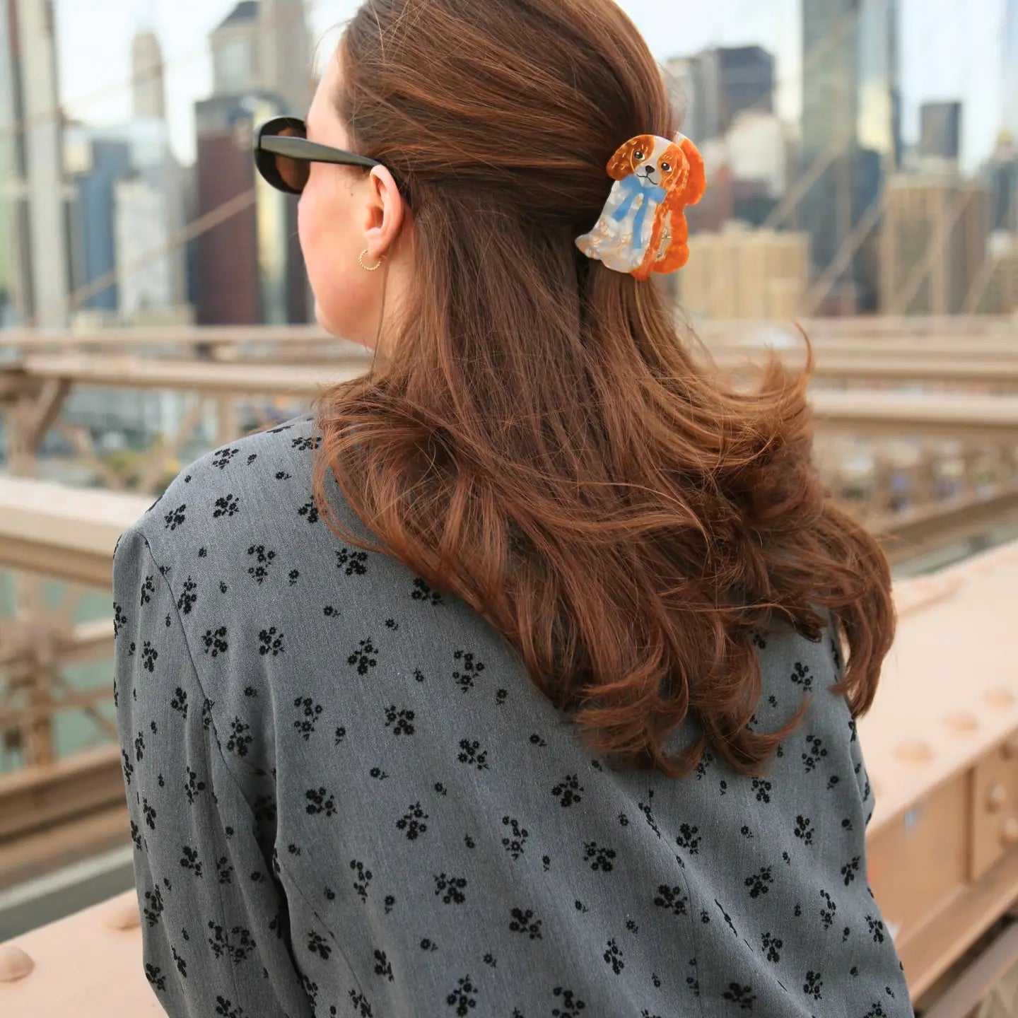 Solar Eclipse King Charles Spaniel Claw Clip