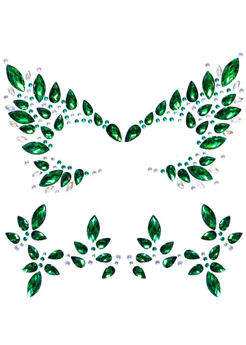 Poison Ivy Adhesive Stick-on Jewels Face Gem