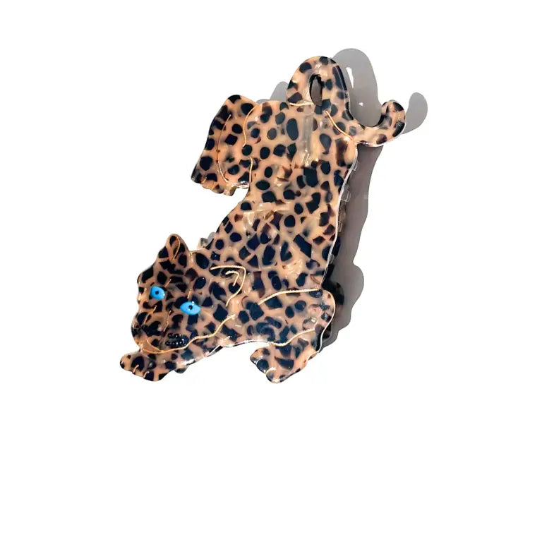 Solar Eclipse Leopard Claw Clip