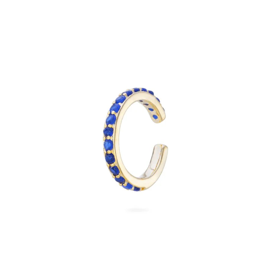 Bijoux De Mimi Lily Dainty Cuff - Gold Blue