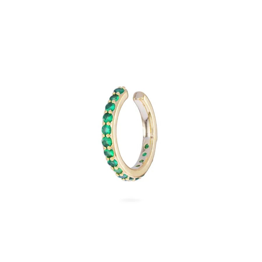 Bijoux De Mimi Lily Dainty Cuff - Gold Green