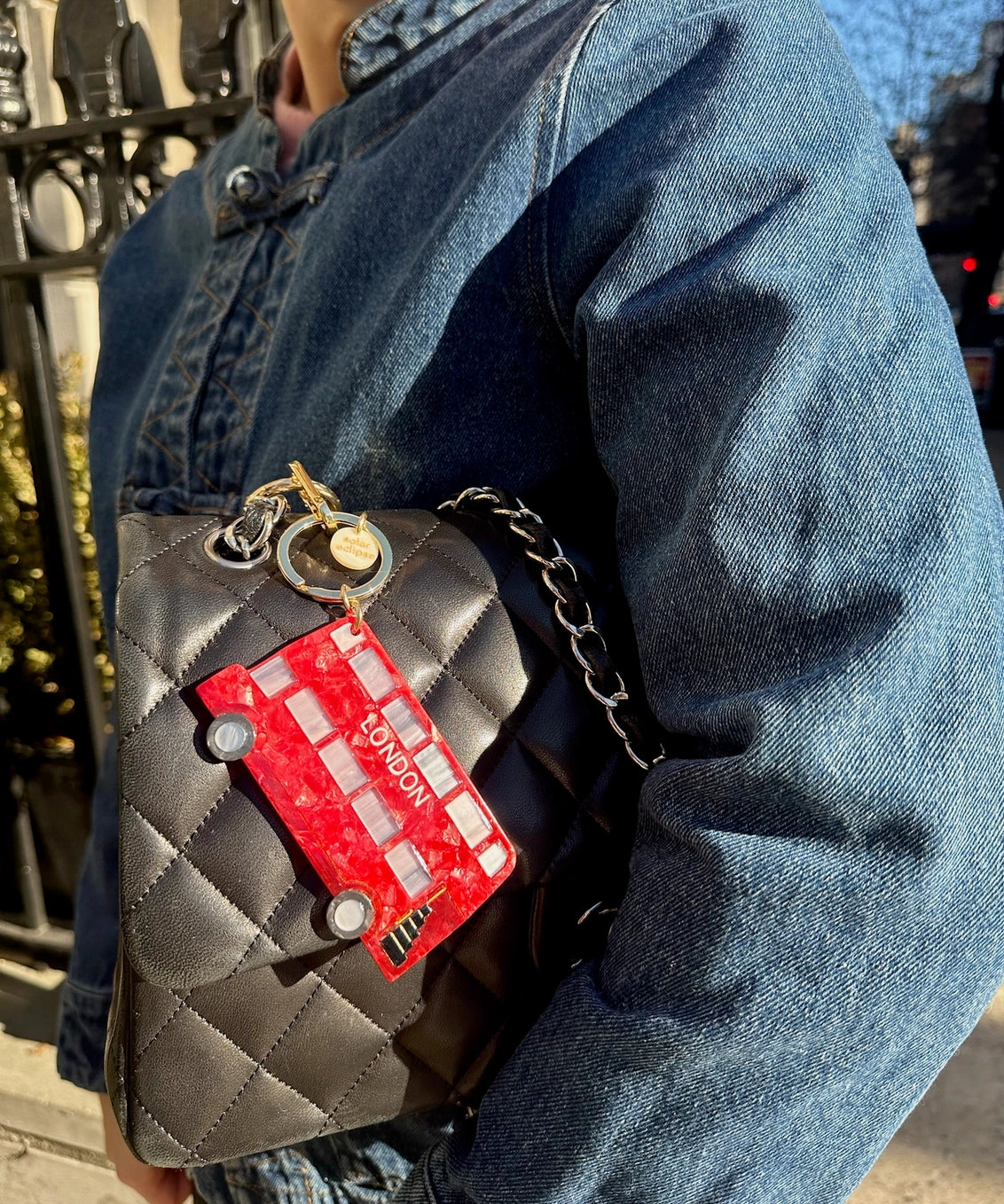 Solar Eclipse London Bus Bag Charm
