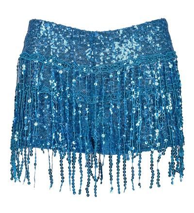 Turquoise Tassel Hotpants