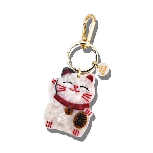 Solar Eclipse Lucky Cat Bag Charm