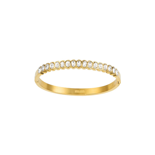 Bijoux De Mimi Martha Bangle - Gold & Crystal