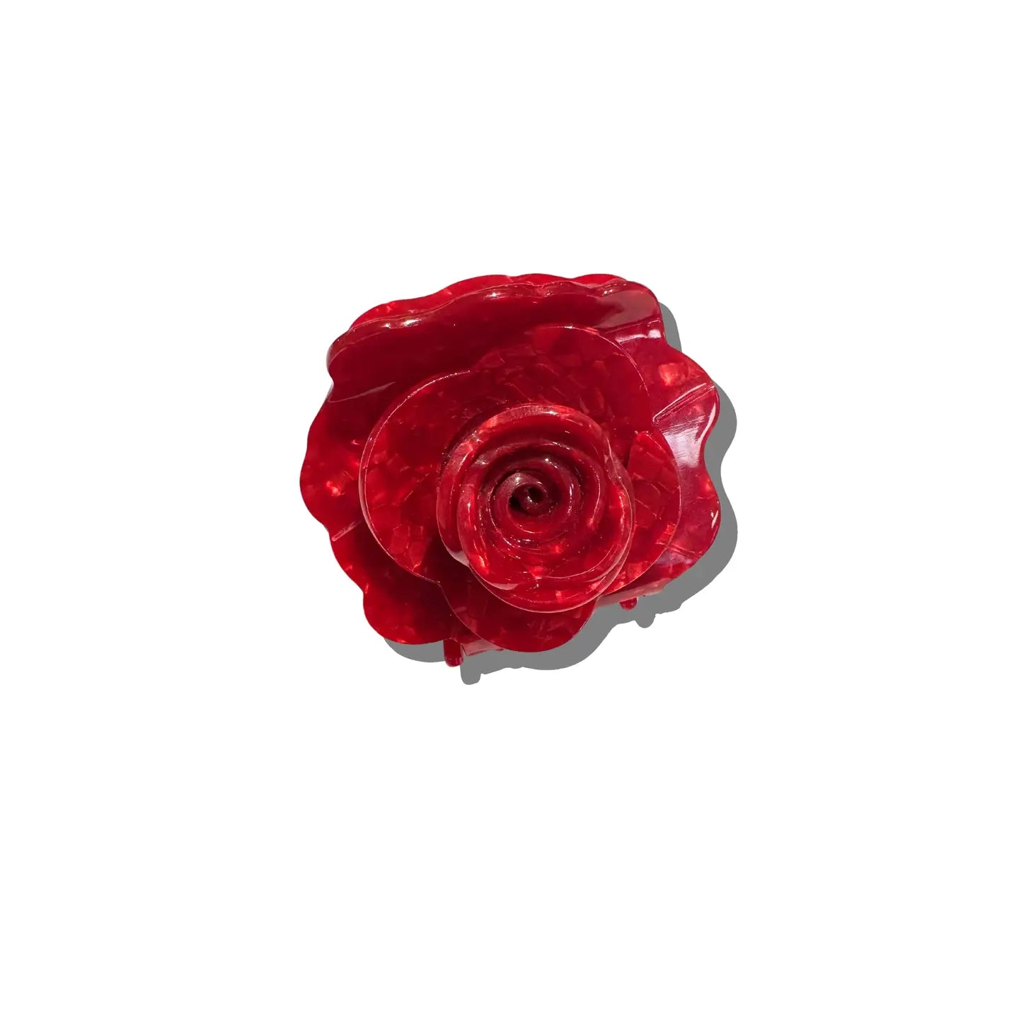 COMING SOON Solar Eclipse Red Origami Rose Claw Clip