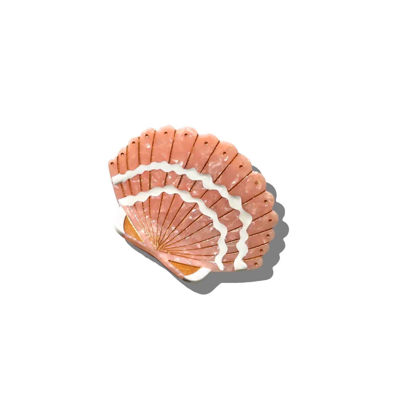 Solar Eclipse Pink Shell Claw Clip