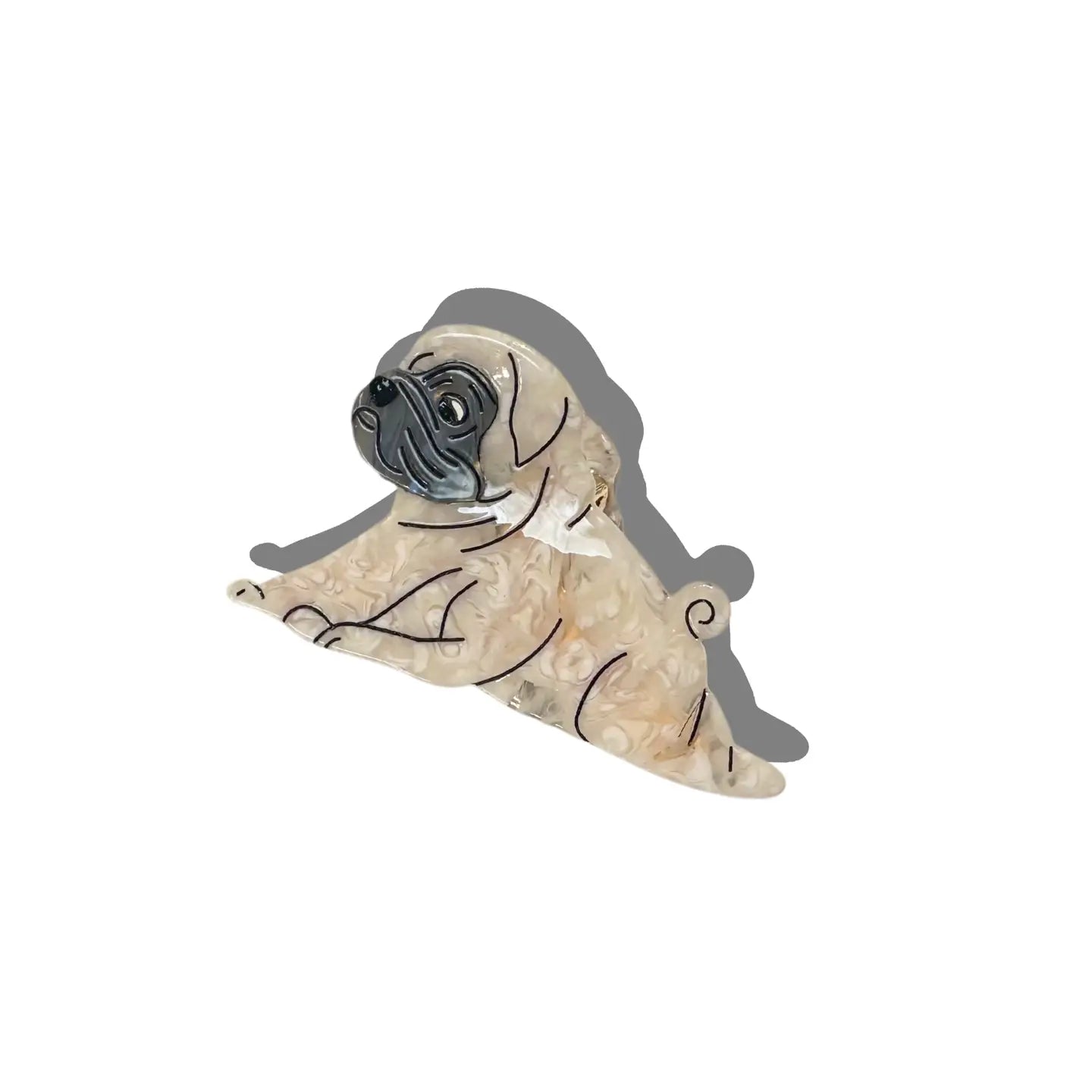 Solar Eclipse Pug Claw Clip