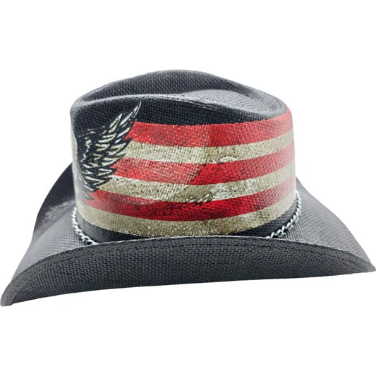USA Skull Cowboy Hat