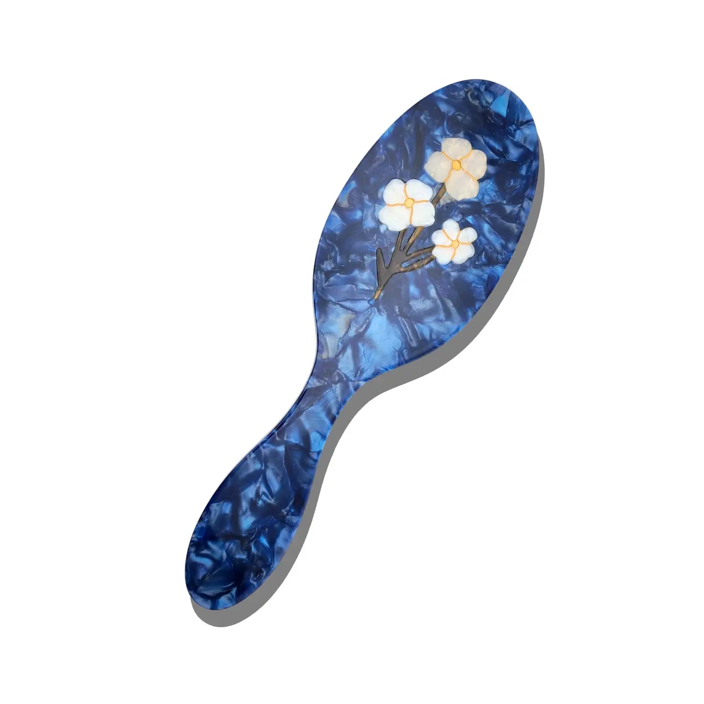 Solar Eclipse Vintage Flowers Hairbrush