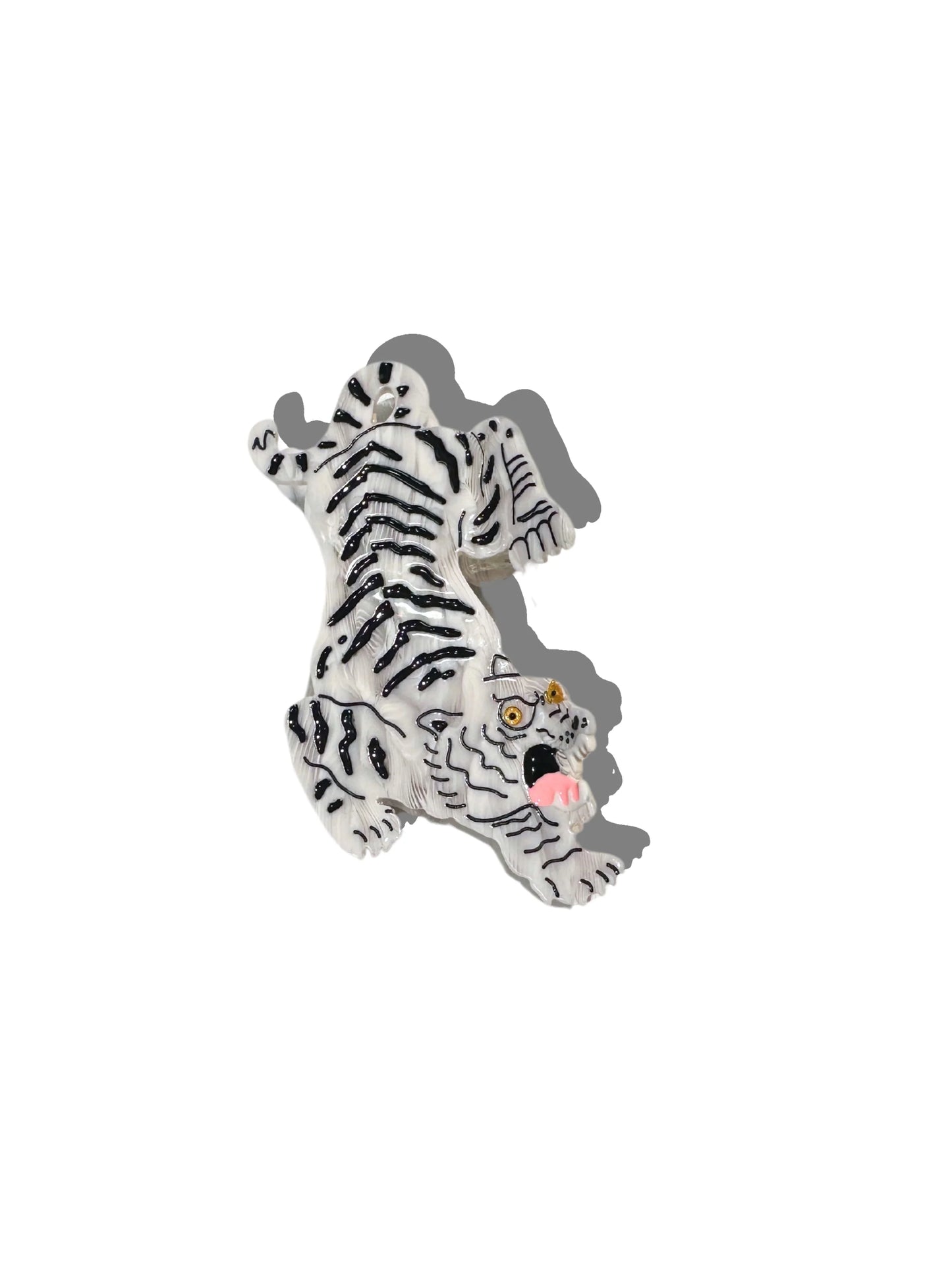 Solar Eclipse White Tiger Claw Clip
