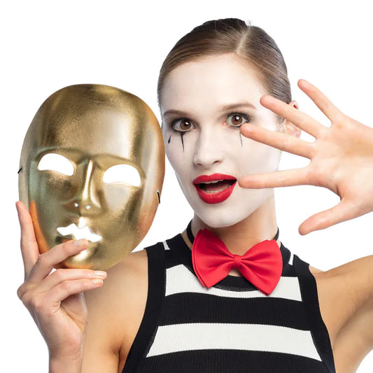 Gold Mime Mask