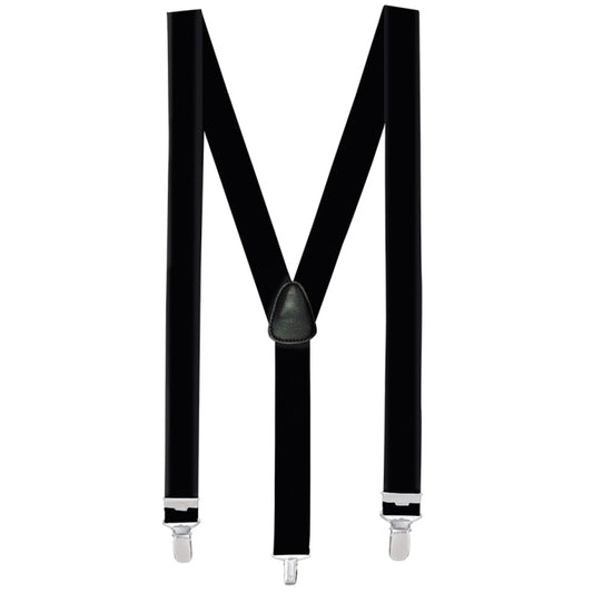 Black Basic Suspenders