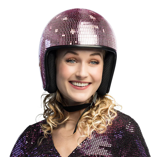Pink Disco Helmet
