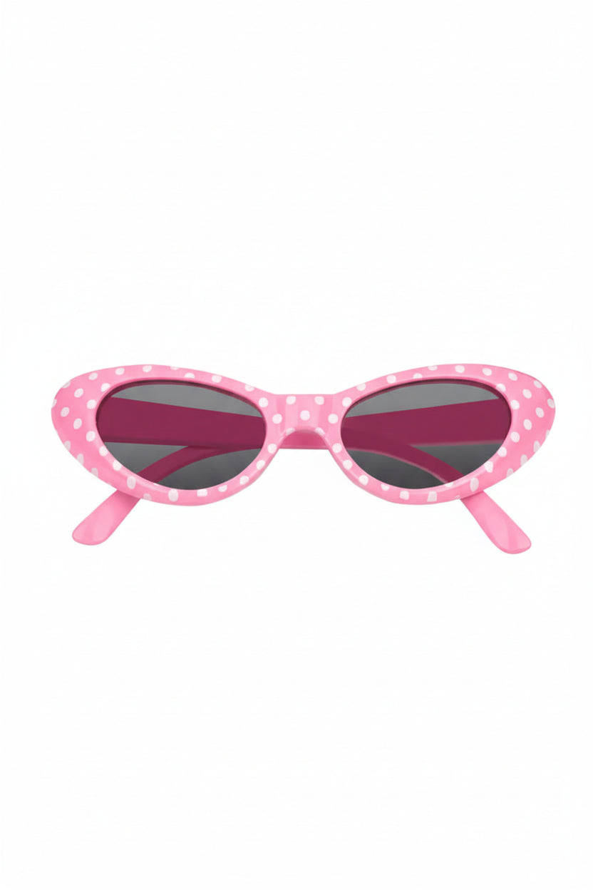 Sandy Grease Party Glasses - Pink & White