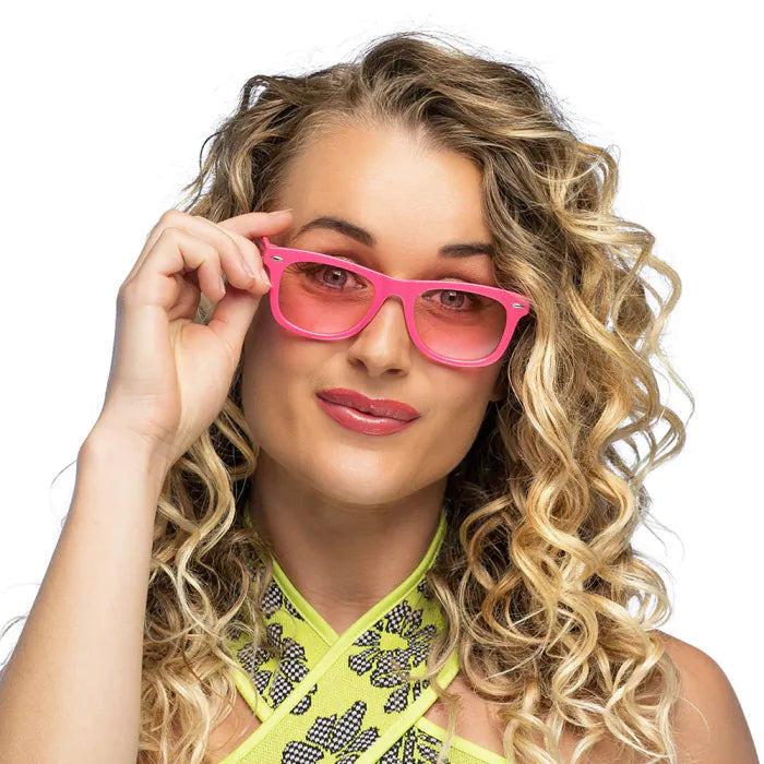 Neon Pink Party Glasses