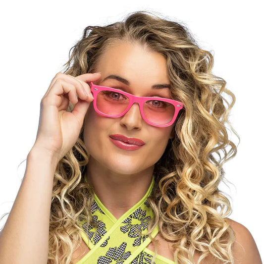 Neon Pink Party Glasses