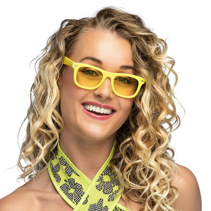 Neon Yellow Party Glasses