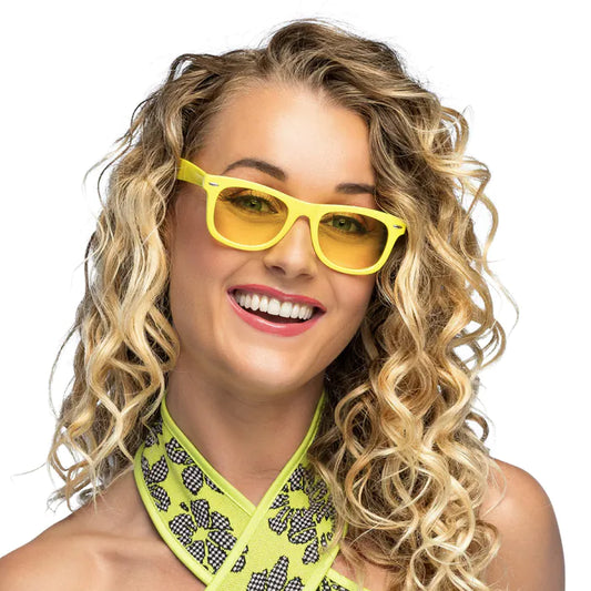 Neon Yellow Party Glasses