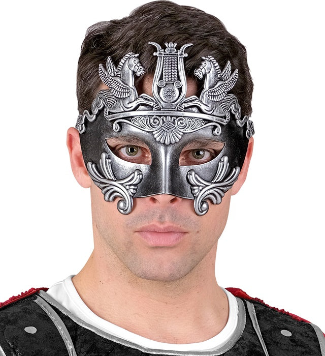 Roman Silver Masquerade Mask