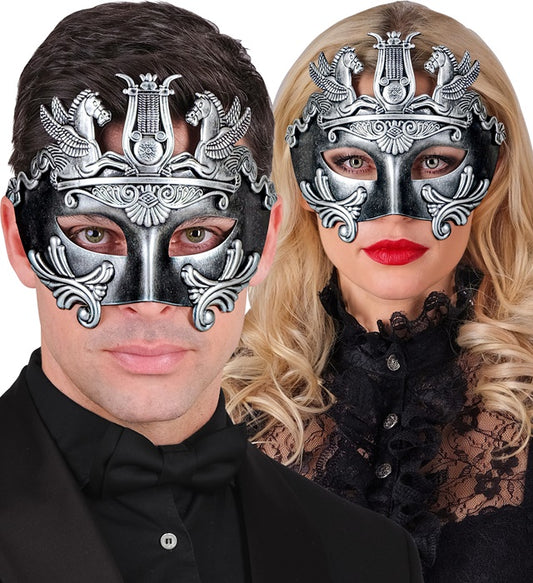 Roman Silver Masquerade Mask