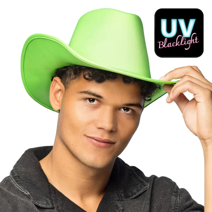 UV Neon Green Cowboy Hat