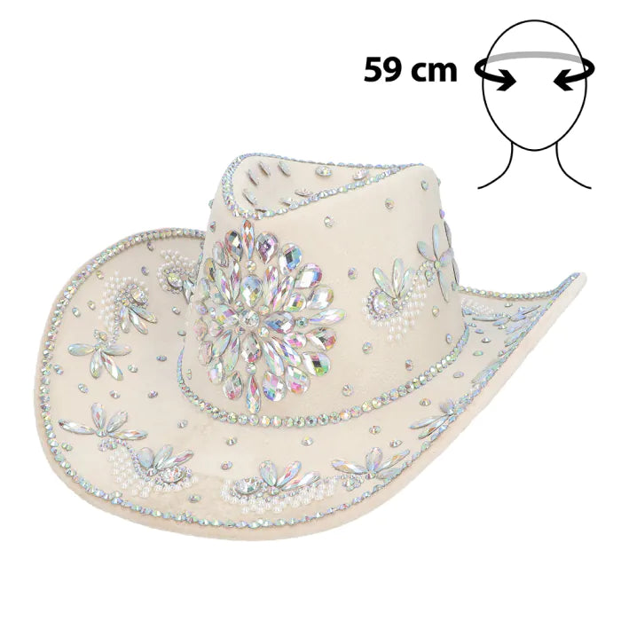 Cream Crystal Gem Cowboy Hat COMING SOON