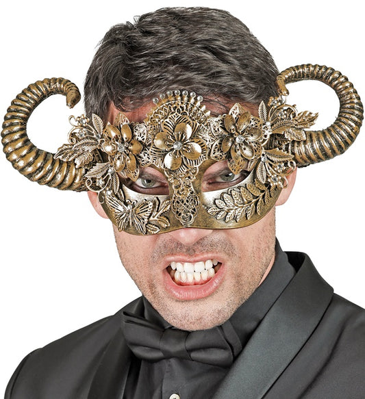 Theatrical Gold Ram Eyemask