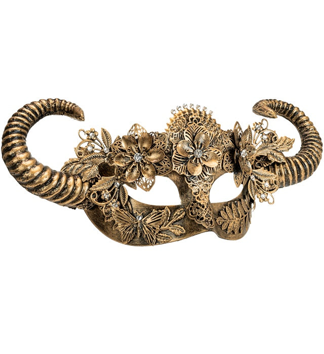Theatrical Gold Ram Eyemask