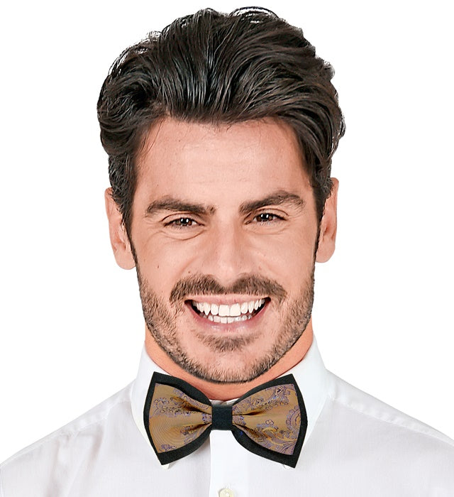 Brown Jacquard Vintage Bow Tie
