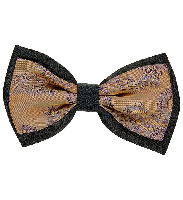 Brown Jacquard Vintage Bow Tie