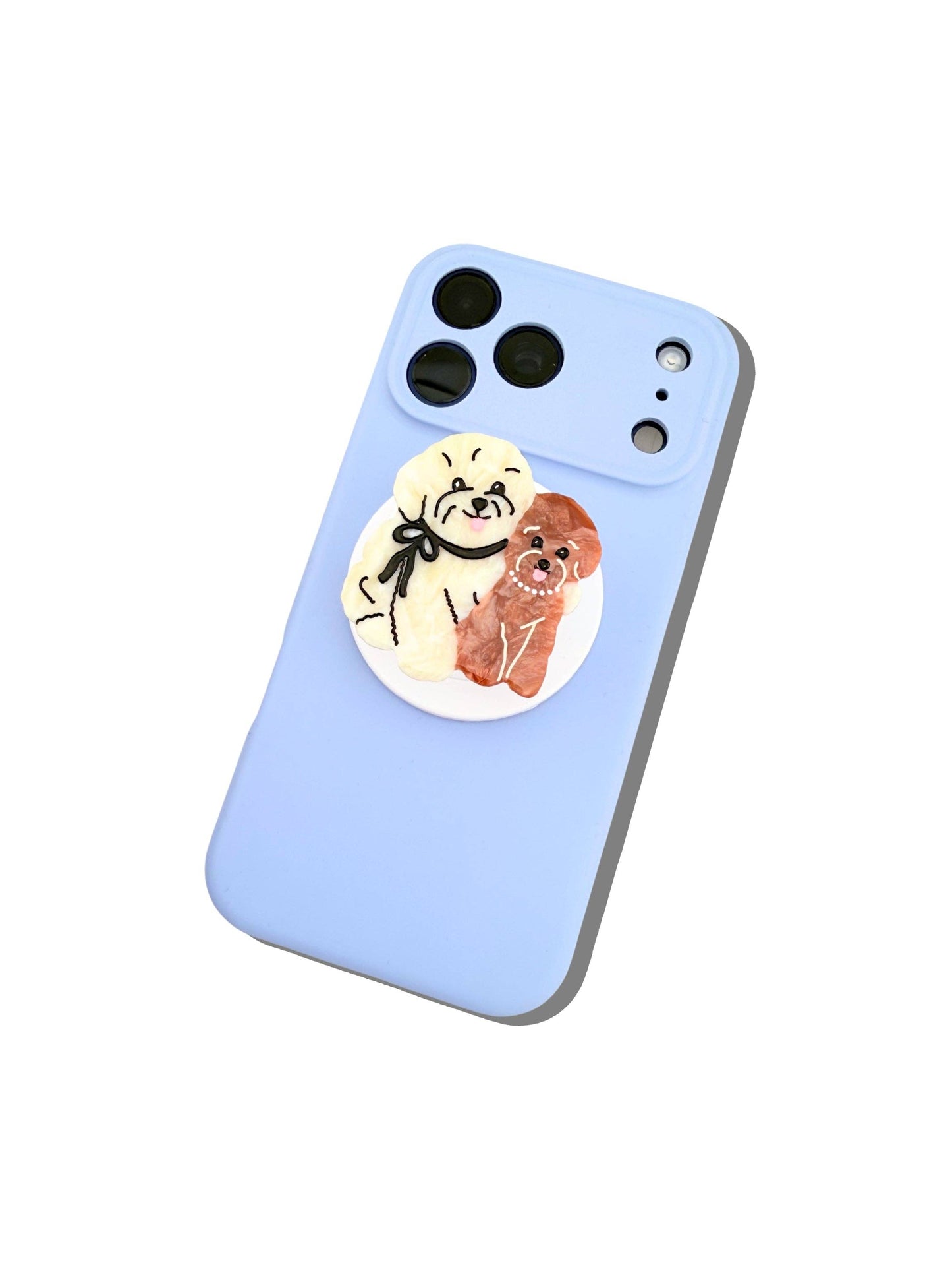 Solar Eclipse Hand-painted Puppy Friends Grip Charm