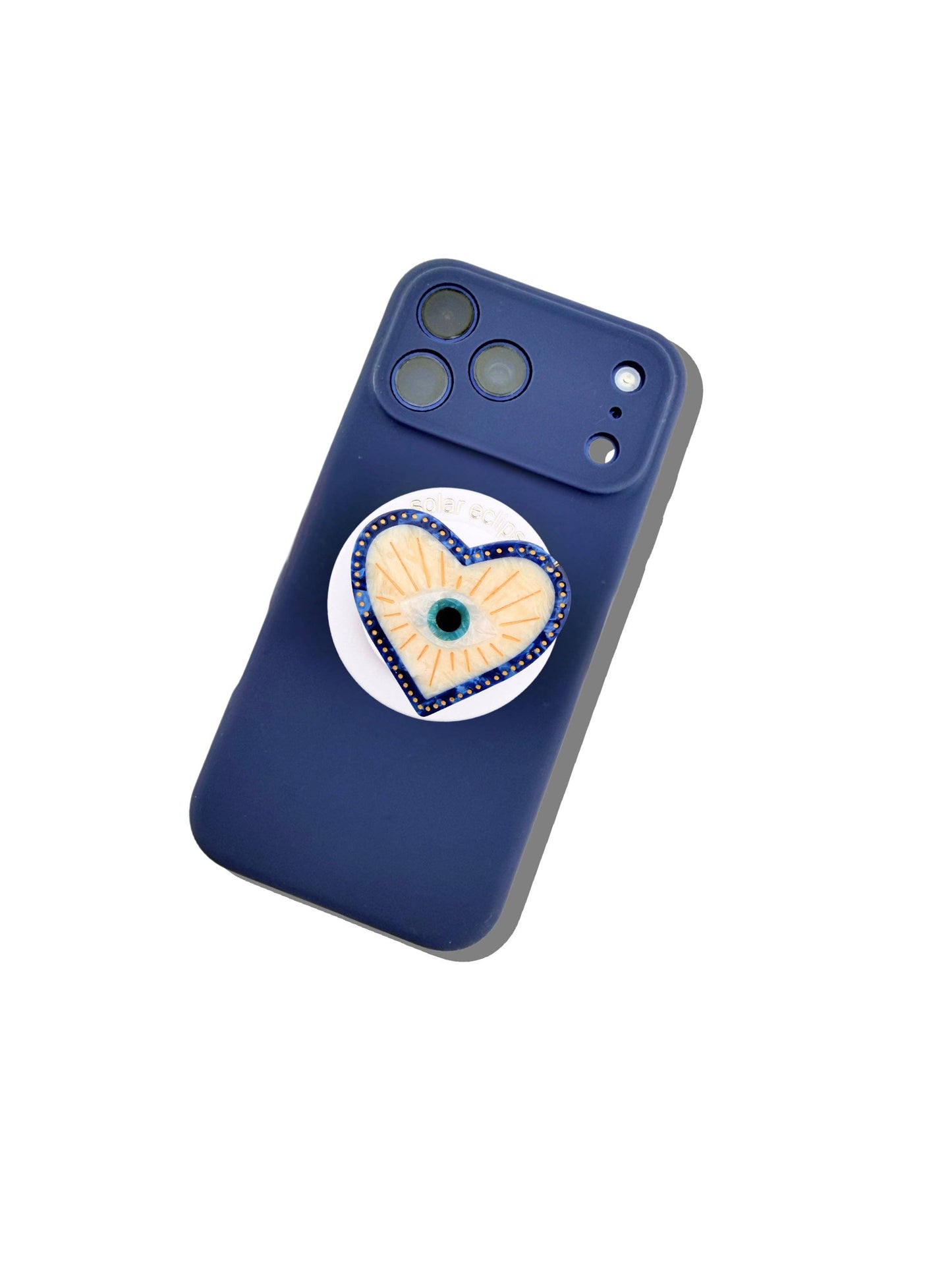 Solar Eclipse Hand-painted Coastal Lucky Eye Grip Charm