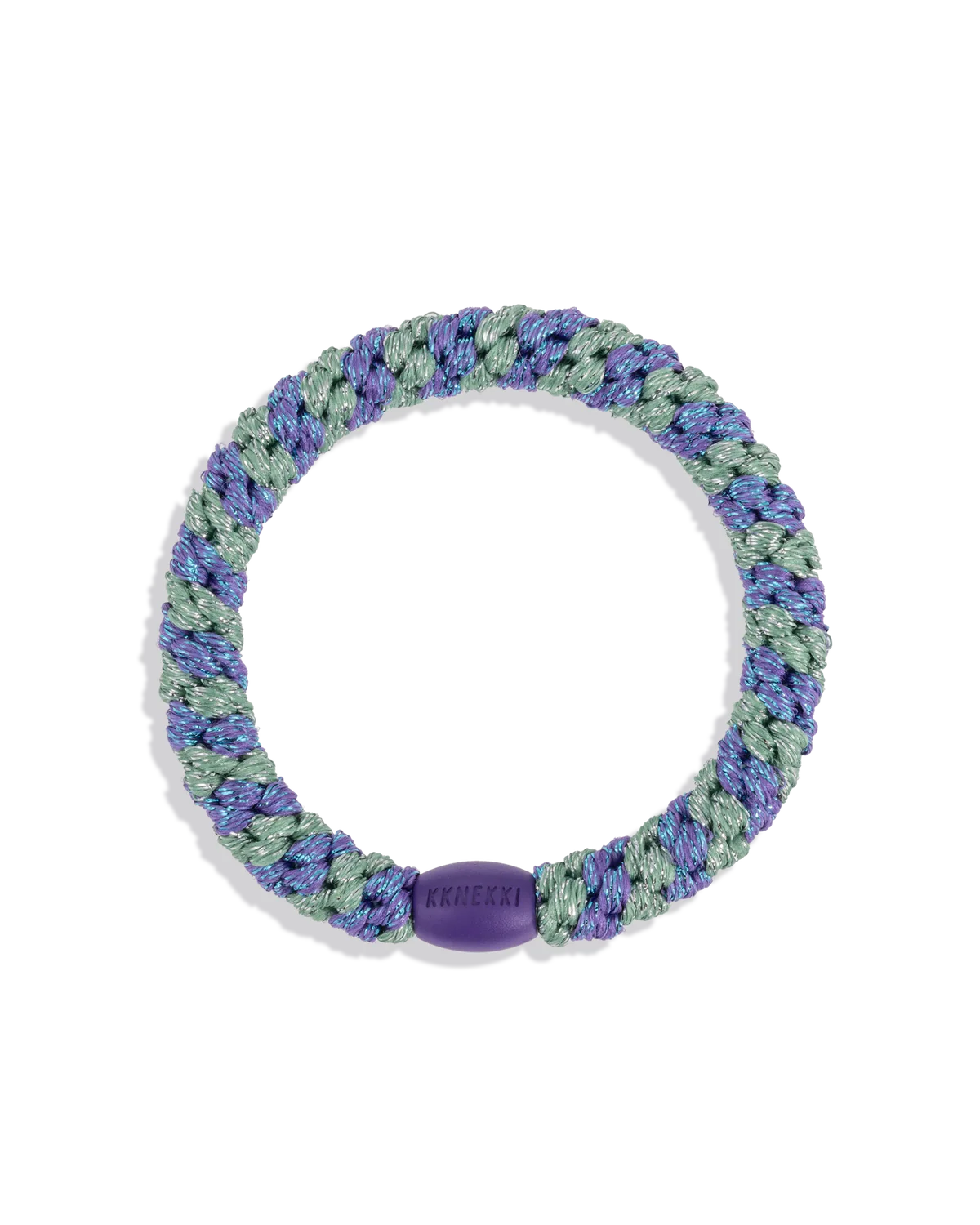 Kknekki Purple Green Glitter Stripe