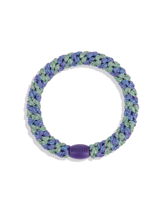 Kknekki Purple Green Glitter Stripe
