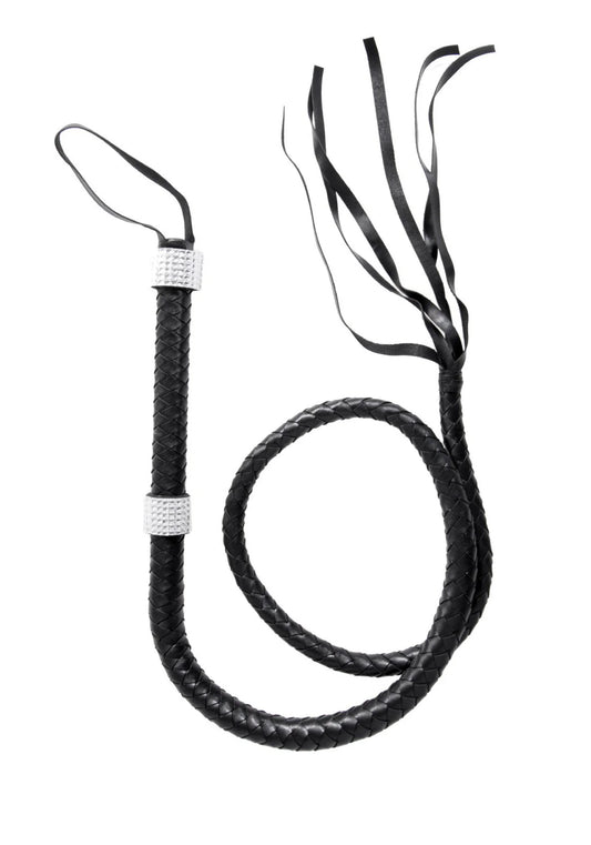 Rhinestone Handle Whip