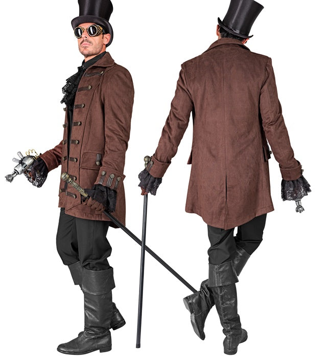 Mens Historical Character Steampunk Coat