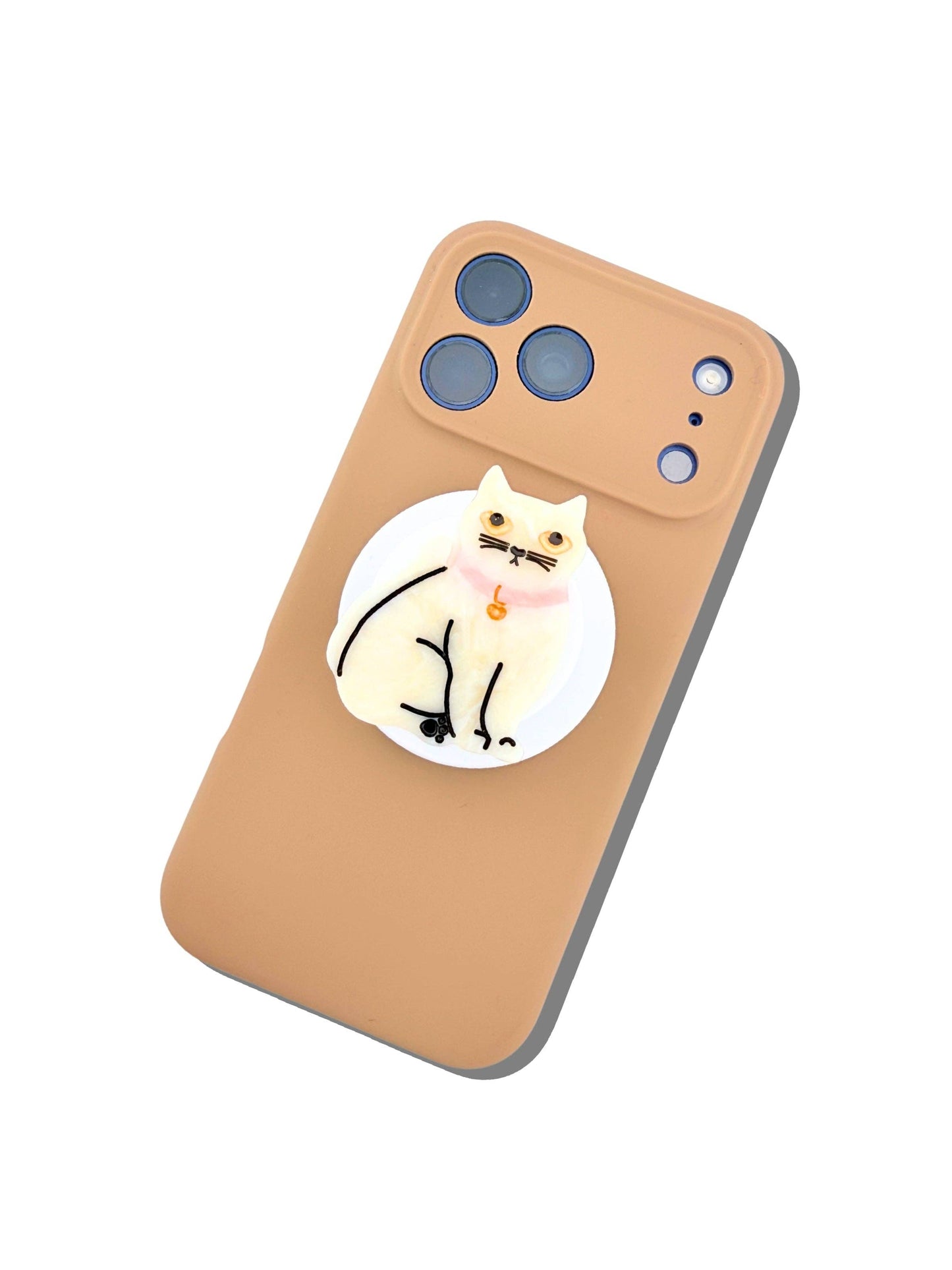 Solar Eclipse Hand-painted Kawaii Cat Grip Charm