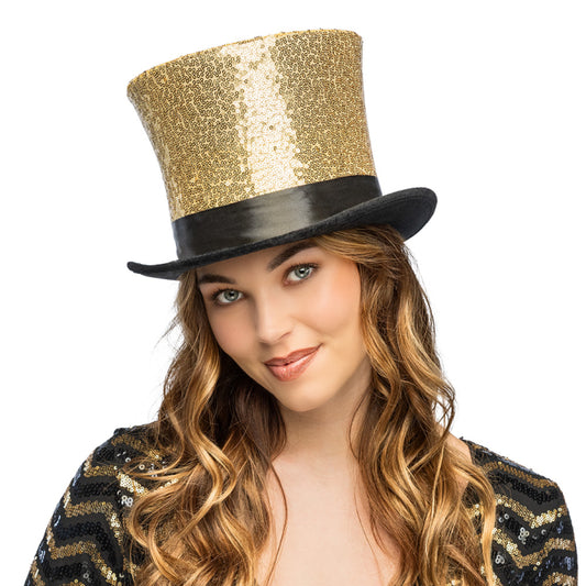 Gold Showman Top Hat