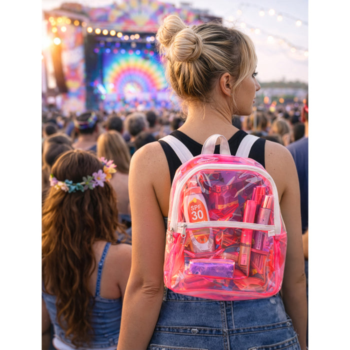 Transparent Backpack - Pink