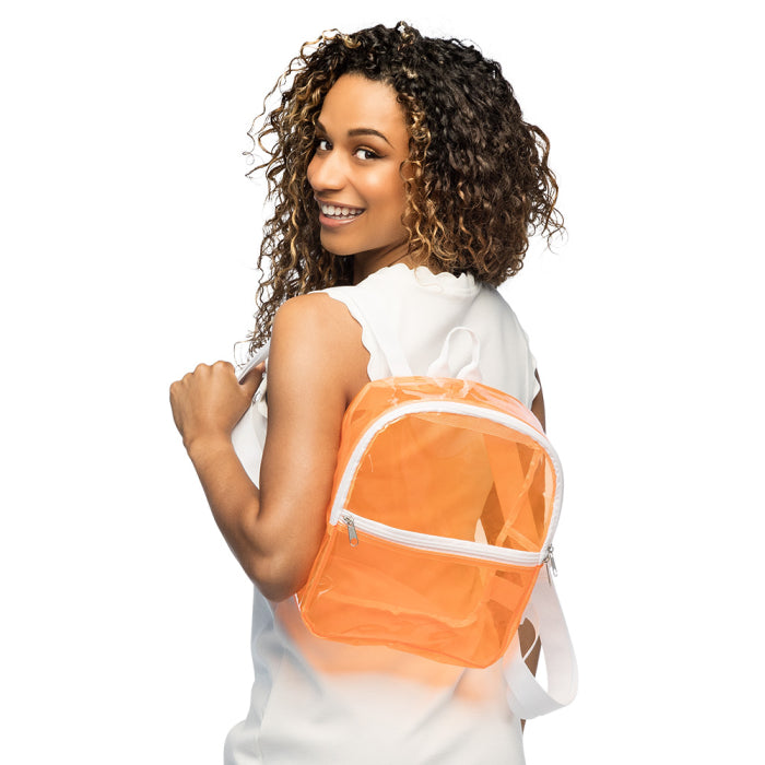 Transparent Backpack - Orange