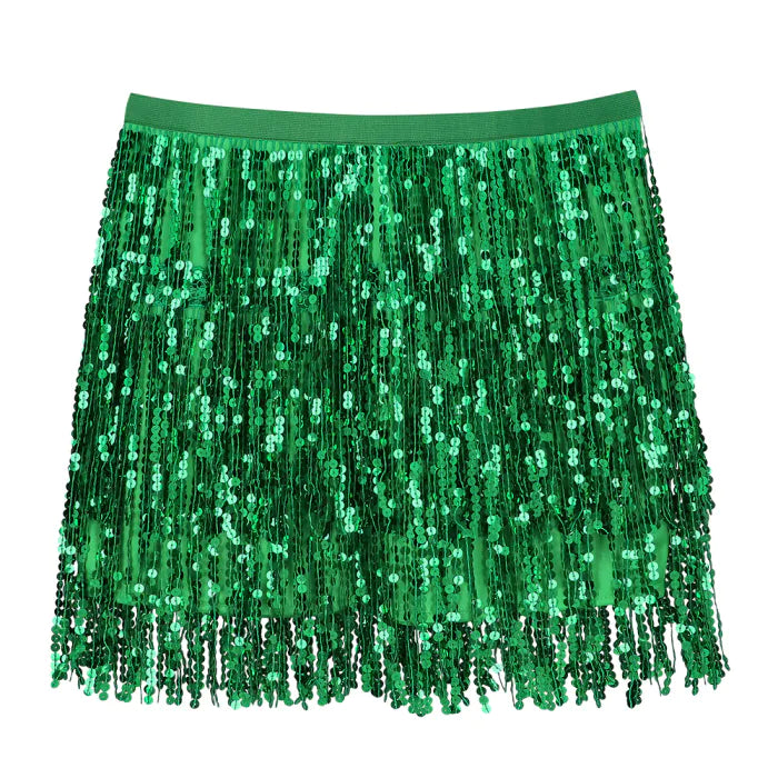 Mini Sparkle Festival Skirt - Green