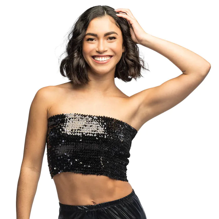 Sparkle Black Bandeau Top COMING SOON