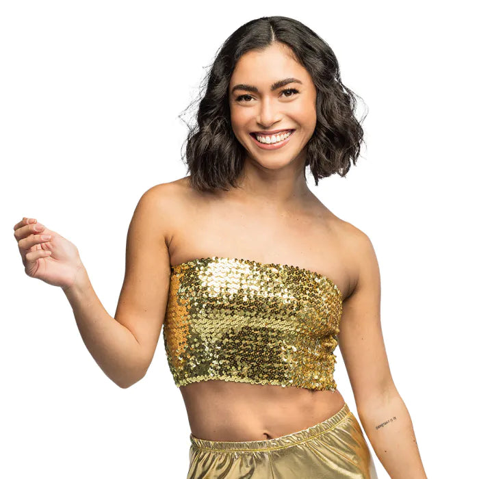 Gold Sparkle Bandeau Top COMING SOON