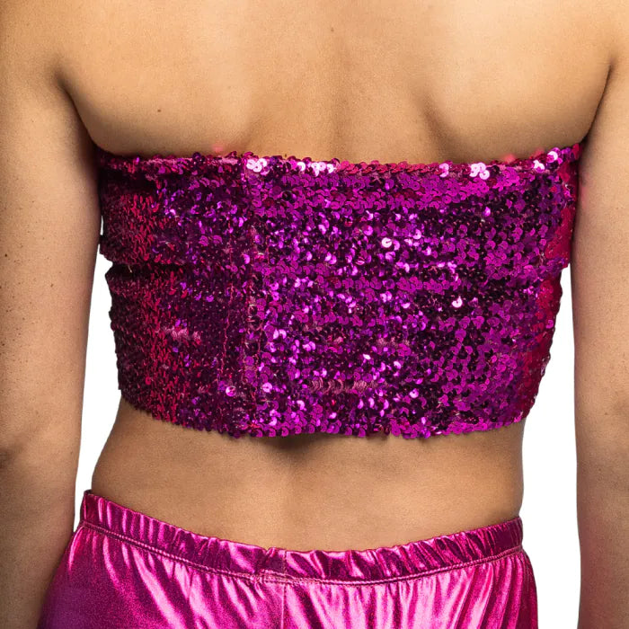 Pink Sparkle Bandeau Top COMING SOON