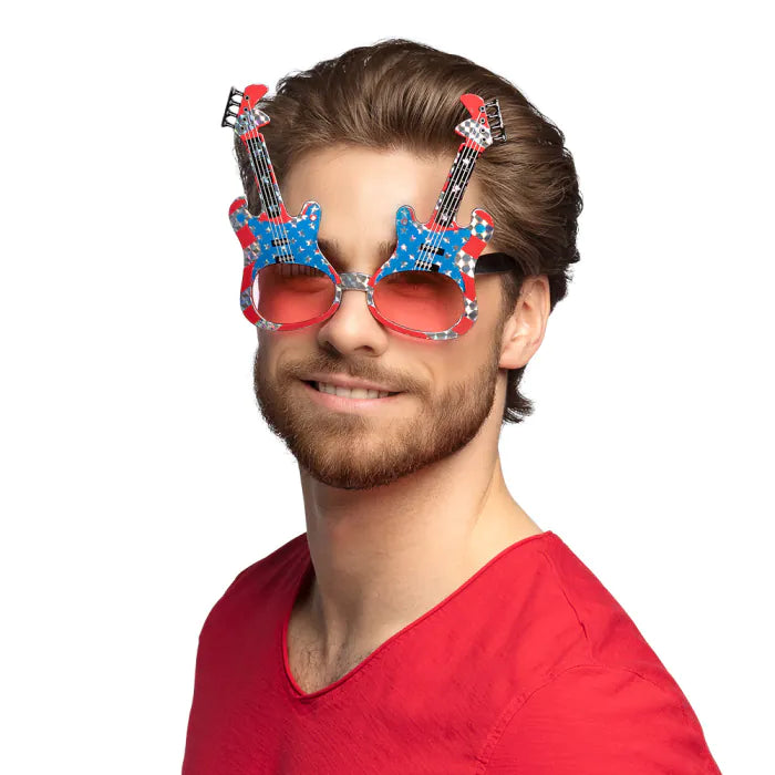 USA Guitar Party Glasses