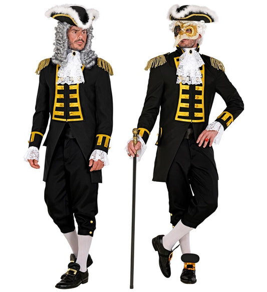 Mens Black Parade Coat