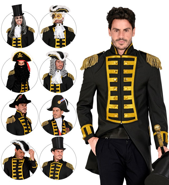 Mens Black Parade Coat