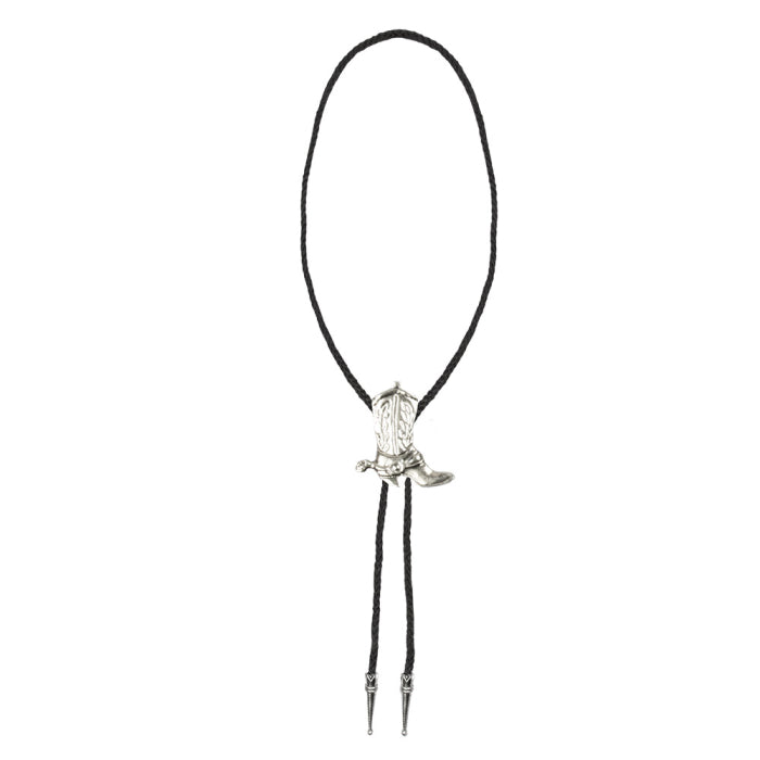 Cowboy Boot Bolo Tie Necklace