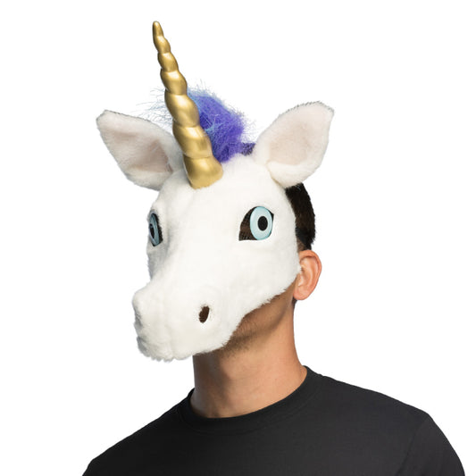 Plush Unicorn Half Mask